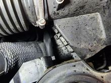 Front Right (US Driver's Side) coolant spray next to airbox. 