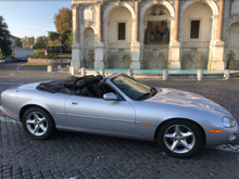 Taken last Saturday in Rome, Italy.  Possibly last chance to drive with roof down this year. XK8 2000 bought last month. 