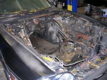 This is what it looked like before I cut the bubble out all I did was remove the bubble and cut it flush with the frame rail.