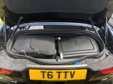 Two hand luggage bags fit, but only just!