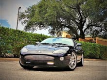2005 Jaguar XKR Coupe - Ebony/Ivory - Phillips Daytime Running Lights