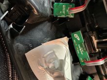 Unclipped  and lifted up panel containing the microphones so could paste touch sensor to the middle of this area