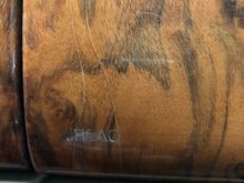 Cracks in the wood above the airbag
