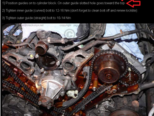 I read this is a pretty defined procedure it is well documentated and was very useful. black onyx. it also states outer guides the slot should be positioned at the top