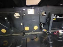 boot to cabin wall 