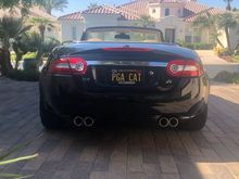 Personal plate does not go with the car.