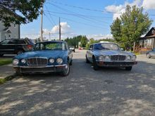 With the 1978 euro XJ6 bought for the bumpers, wheels and other parts