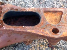 AJ6 cast iron exhaust manifold