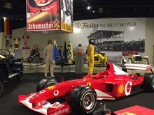 2002 Schumacher F1 car.   The actual car.   Most winning F1 car in history.