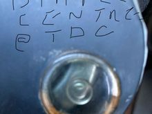 Dimple on rotating part is centred 