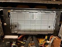 XJ8 attached by plastic screws under cushion