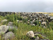 No that's a wall, New England style with the rain off in the valley in the distance.  