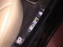 with a screwdriver, pry off the old ones. start from the door side.