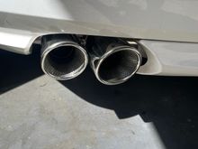 Looking nice - 3.5" tips. 