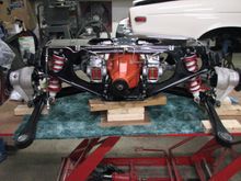 Ready to back in.  Using a HF motorcycle lift table