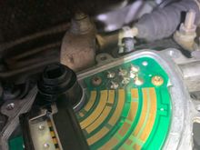 With lever on #1, #5, #6 have 12v in Park, Move shifter out of P #6 got to zero but in neutral #6 has 12v again so I believe rotary switch is working 
