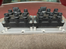 These are Mk1 coil packs, still Ford items but note the step on the plug towers - these require a special connector, they are also larger than the Mk2 versions in next image