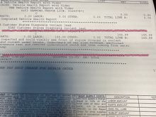 They said the leak is coming from the water pump. He was supposed to put 2 gaskets on the oil cooler pipe and connecting to the oil cooler pipe that is between the Water Pump and Manifold. Should I ask that he transfers the 179.50 to the flange replacement? That now needs to be done? 