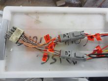 On the left an OEM injector loom connector (eight wires, four live and four returns) labelled to show which injector batch they service. On the right, Deutsche connectors, one for each bank, each Deutsche connector has four pins, one +/- set for each batch of injectors.