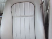 Passenger seat after the third coat of colorant.