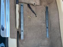 Rails bolted to stock holes (new holes not in yet)
