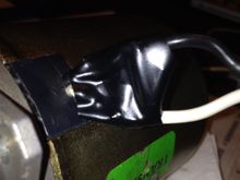 I wrapped the repair with electrical tape and reinstalled the motor.