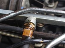 This could be where the Problem lies right here!
But is it a Blockage or a Leaking FPR?