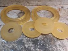 This is the urethane donut kit that solves all the problems of front suspension mounts.