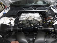 engine is clean ,has original cooling components