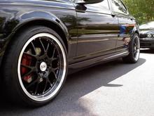 Red painted calipers and EBC Rotors