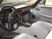 front seating and console, not sure if it can be noticed, wood veneer on the center console