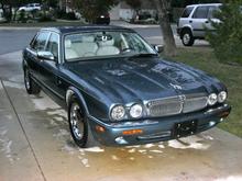 Wet Vandy...all polished up, then here comes the rain.