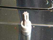 Star Key used for caliper removal