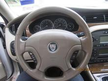 Steering wheel.