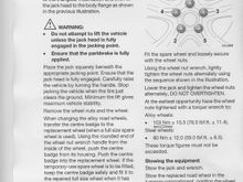 This info on page 147 of Owners Manual 
