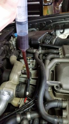 Removing old fluid
