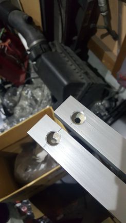 mounting holes drilled out