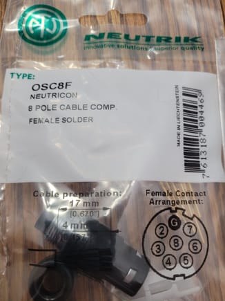 Neutricon OSC8F connector kit