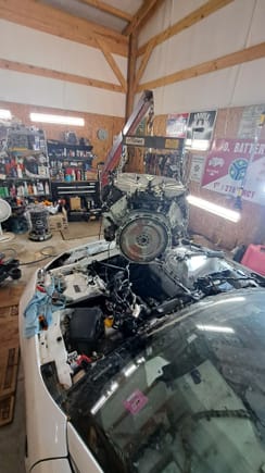 Donor engine coming out