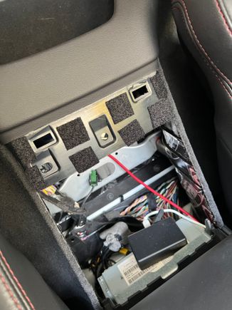 Extra felt pad attached here