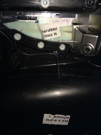 Again, more glue to keep wires tidy.