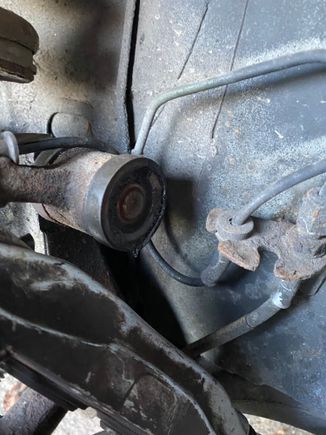 Bolt head snapped off when using a breaker bar to try and move it after penetrating fluid. Have tried heat also but the bolt will not move. Have hit hard many times with a lump hammer. Where should I cut? I’m concerned the bolt will be frozen in the subframe.