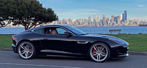 Just a sample of what they look like on an F-Type. Again, not my car, and not the finish my wheels come in