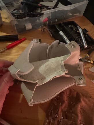 Fold it inside out to wrap around plastic trim…