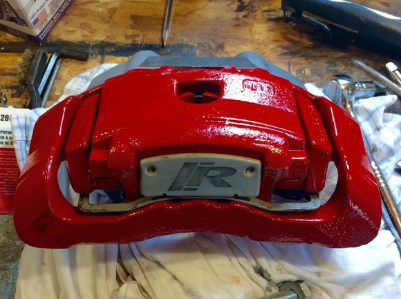 New caliper painted with G2 paint.