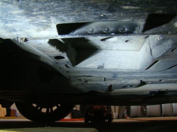 Note the Cutout, with the vertical plate that has Rivets.   That is the target.