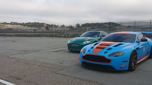 It speaks volumes when this XKR can stand shoulder-to-shoulder with an Aston Martin Vantage in custom Gulf liveries for most beautiful in a scene.