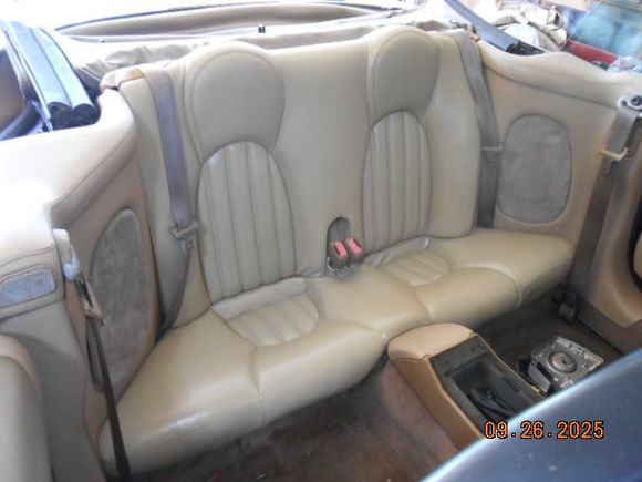 rear seat cleaned and conditioned