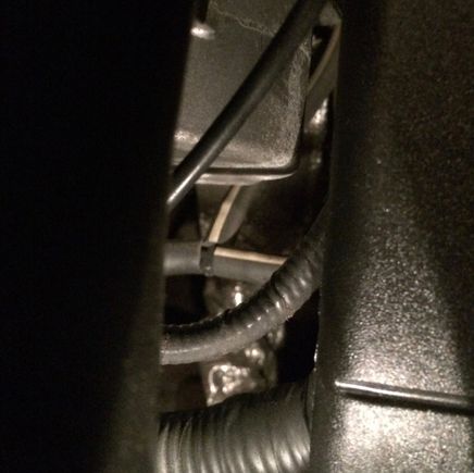 View from between the engine beauty cove and the plastic fresh air intake thingy (technical term).