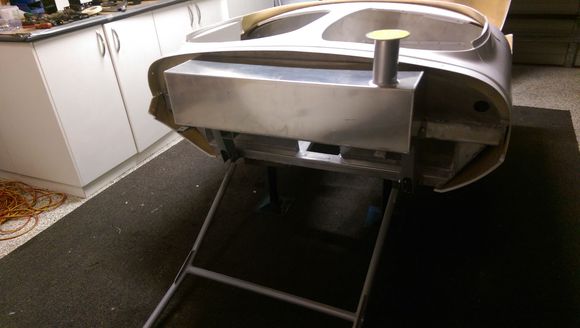 Fuel tank sitting in place, needs -10 bungs welded on, and mounting brackets.